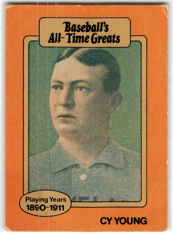 1987 Hygrade All-Time Greats Promos (Yellow Backs) Cy Young #NNO
