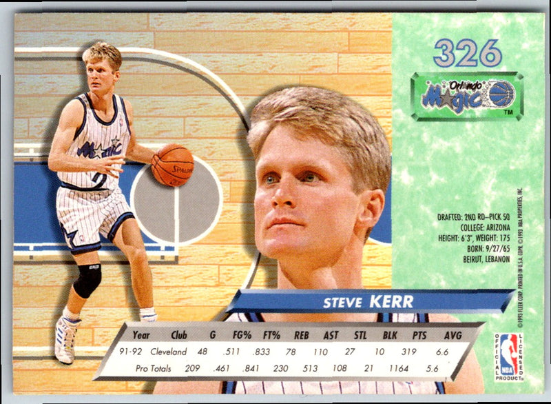 1992 Ultra Steve Kerr