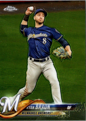 2018 Topps Chrome Ryan Braun #89