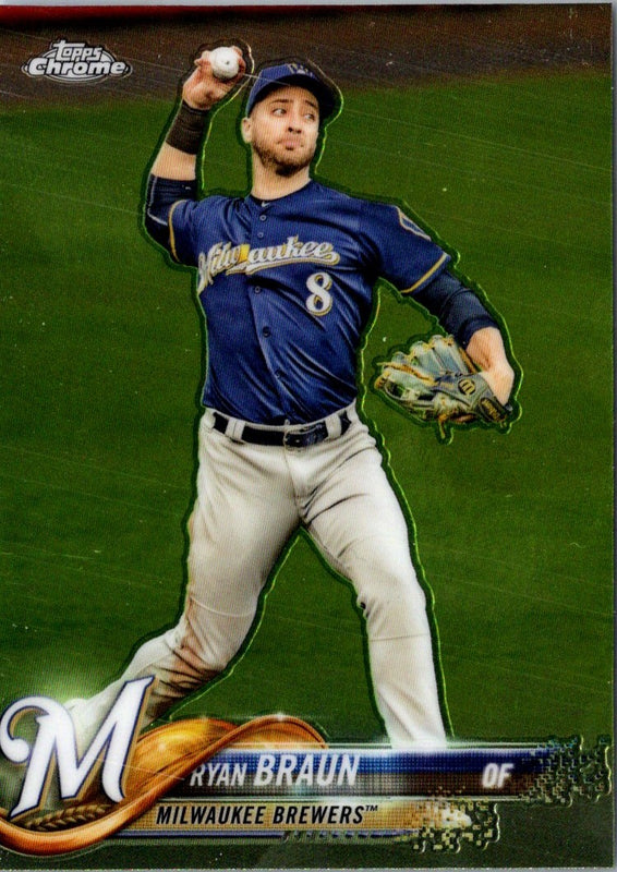 2018 Topps Chrome Ryan Braun #89