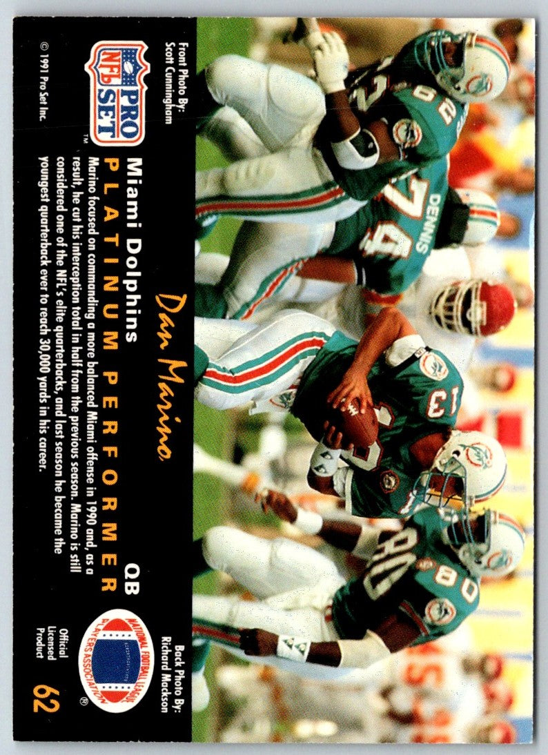 1991 Pro Set Platinum Dan Marino