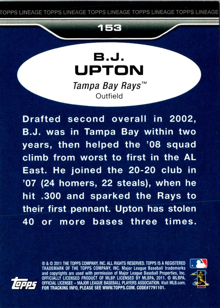 2011 Topps Lineage B.J. Upton