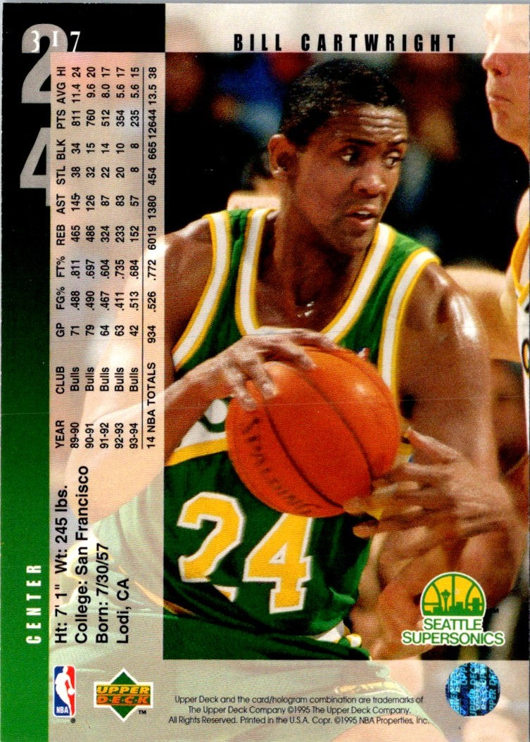 1994 Upper Deck Bill Cartwright