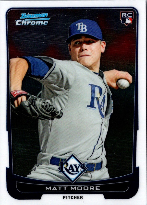 2012 Bowman Chrome Matt Moore #108 Rookie