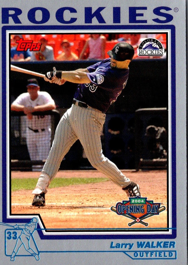 2004 Topps Opening Day Larry Walker #130