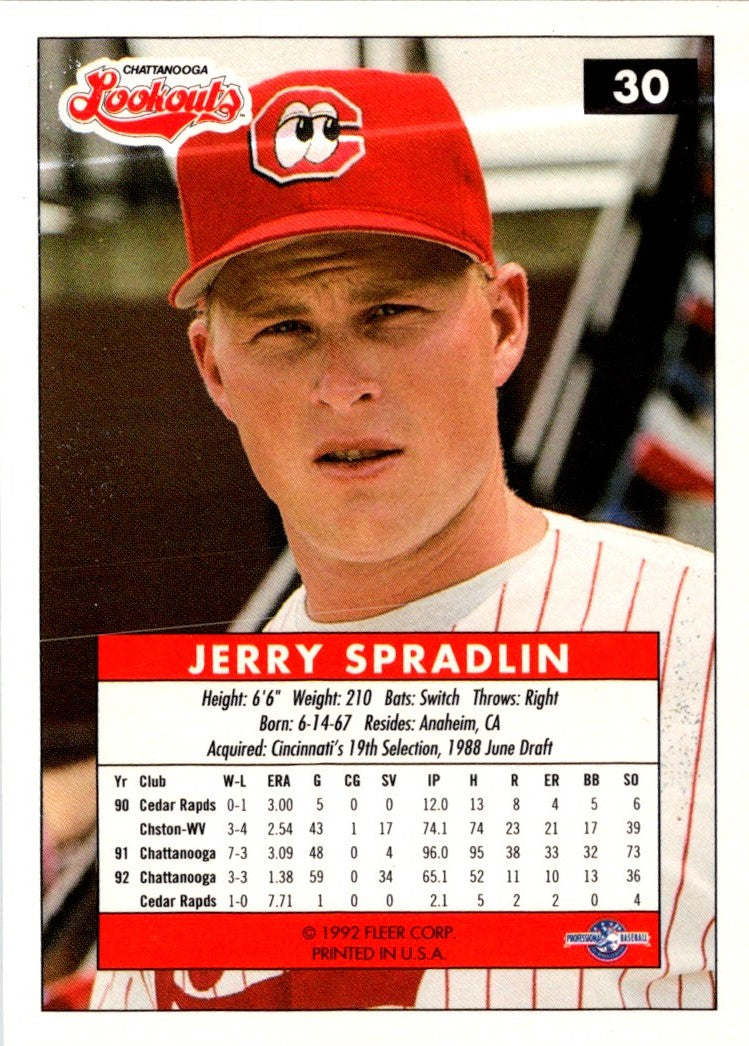 1992 Fleer Excel Jerry Spradlin