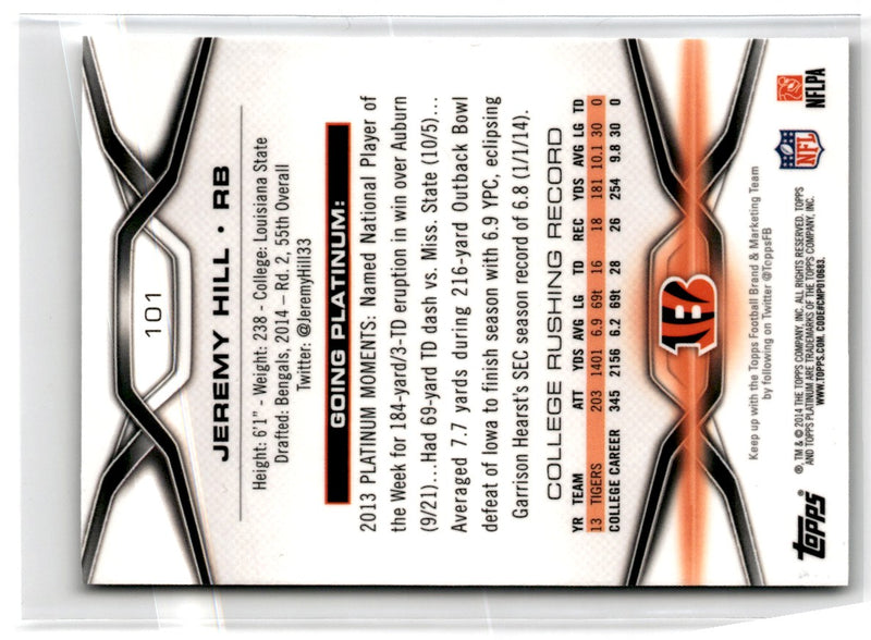 2014 Topps Platinum Jeremy Hill