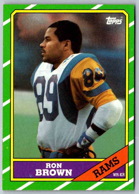 1986 Topps Ron Brown #80