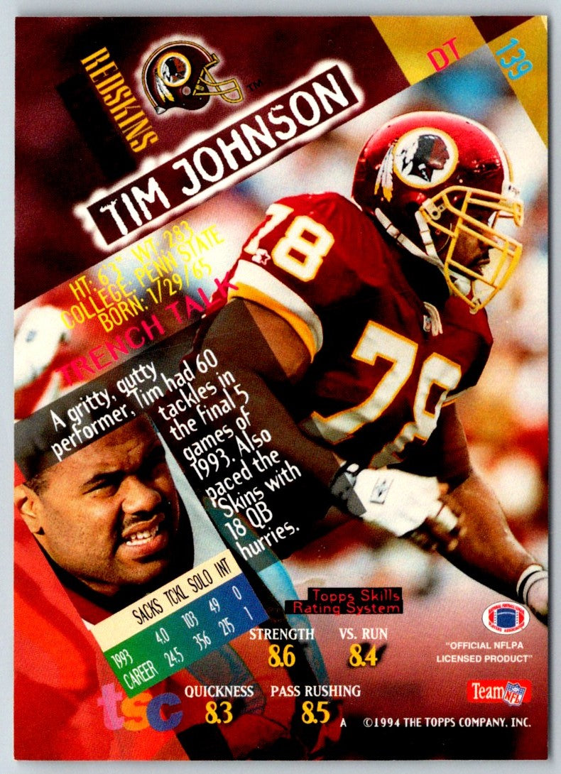 1994 Stadium Club Tim Johnson