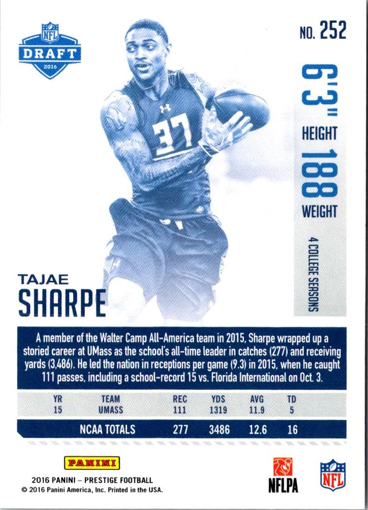 2016 Panini Prestige Tajae Sharpe