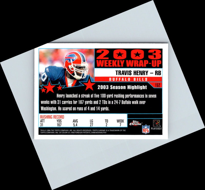 2004 Topps Chrome Travis Henry