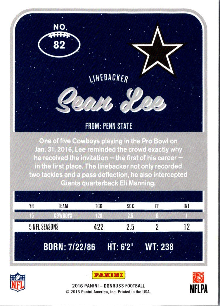 2016 Donruss Sean Lee