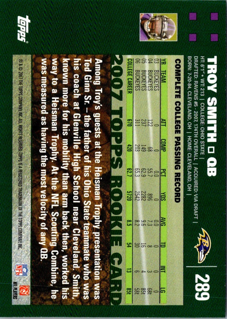 2007 Topps Troy Smith