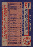 1984 Topps Rick Cerone #617