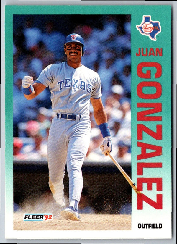 1992 Fleer Juan Gonzalez #304