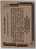 1989 Panini Stickers Super Bowls Super Bowl IV #C