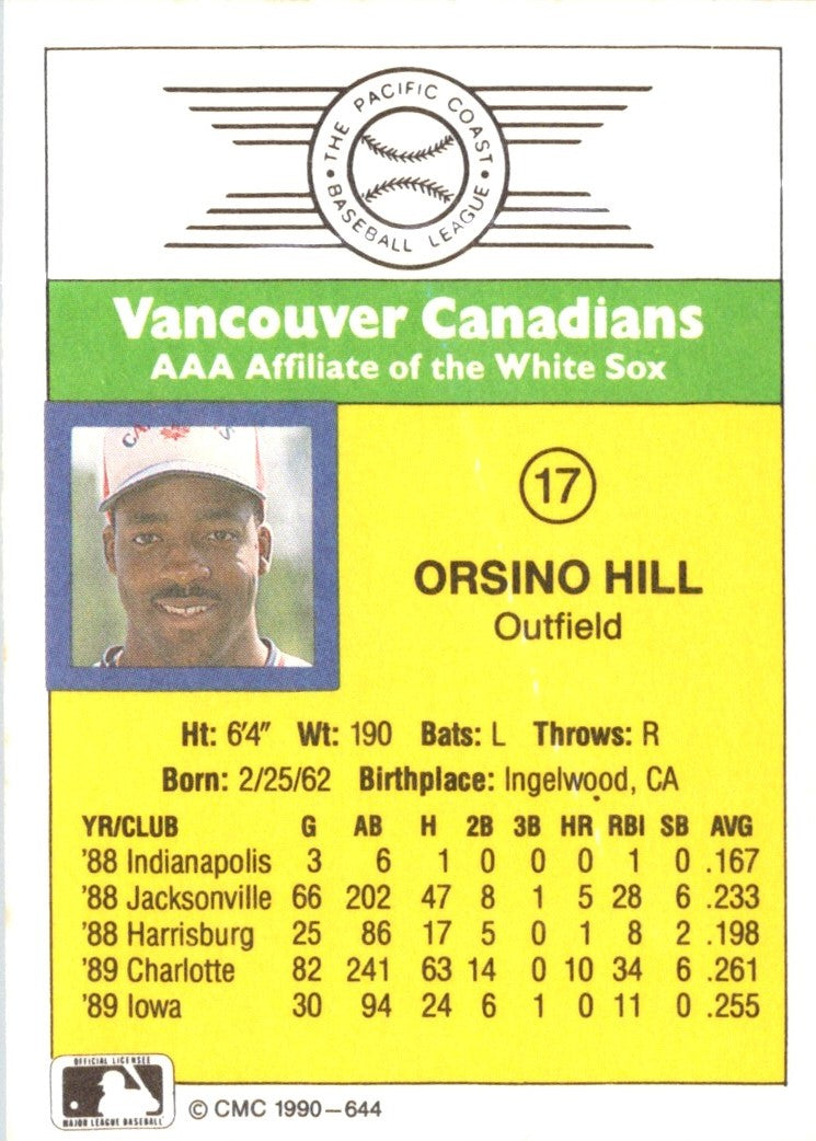 1990 CMC Vancouver Canadians Orsino Hill