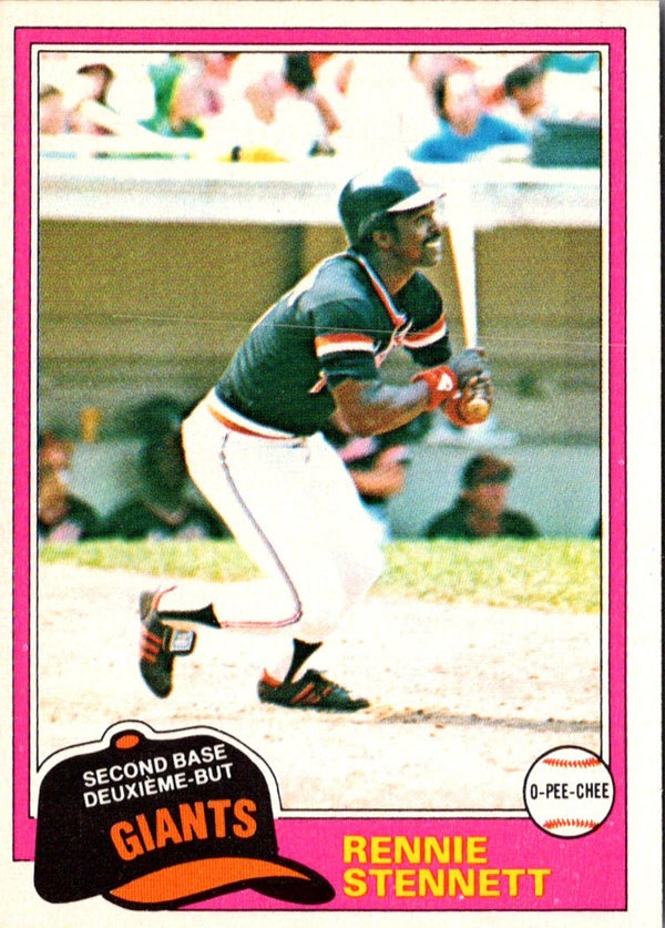 1981 Topps Rennie Stennett #257