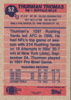 1991 Topps Thurman Thomas #52