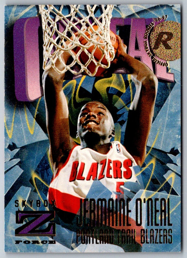 1996 SkyBox Z-Force Jermaine O'Neal #159 Rookie