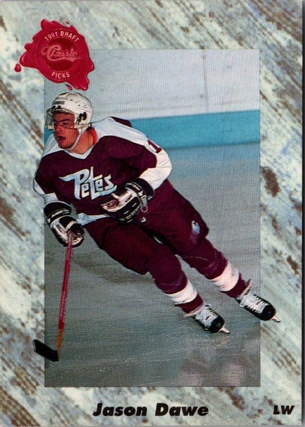 1991 Classic Draft Picks Jason Dawe #31