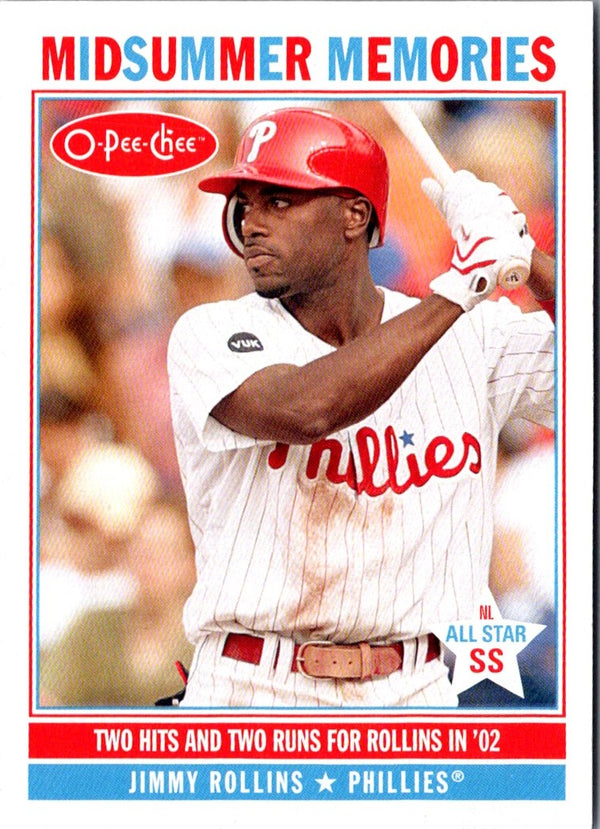 2009 O-Pee-Chee Midsummer Memories Jimmy Rollins #MM7