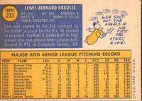 1970 Topps Lew Krausse #233 EX-MT+