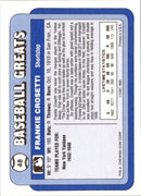 1990 Swell Baseball Greats Frankie Crosetti