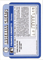 1990 Swell Baseball Greats Frankie Crosetti #48