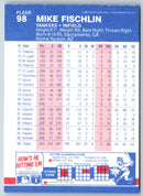 1987 Fleer Mike Fischlin