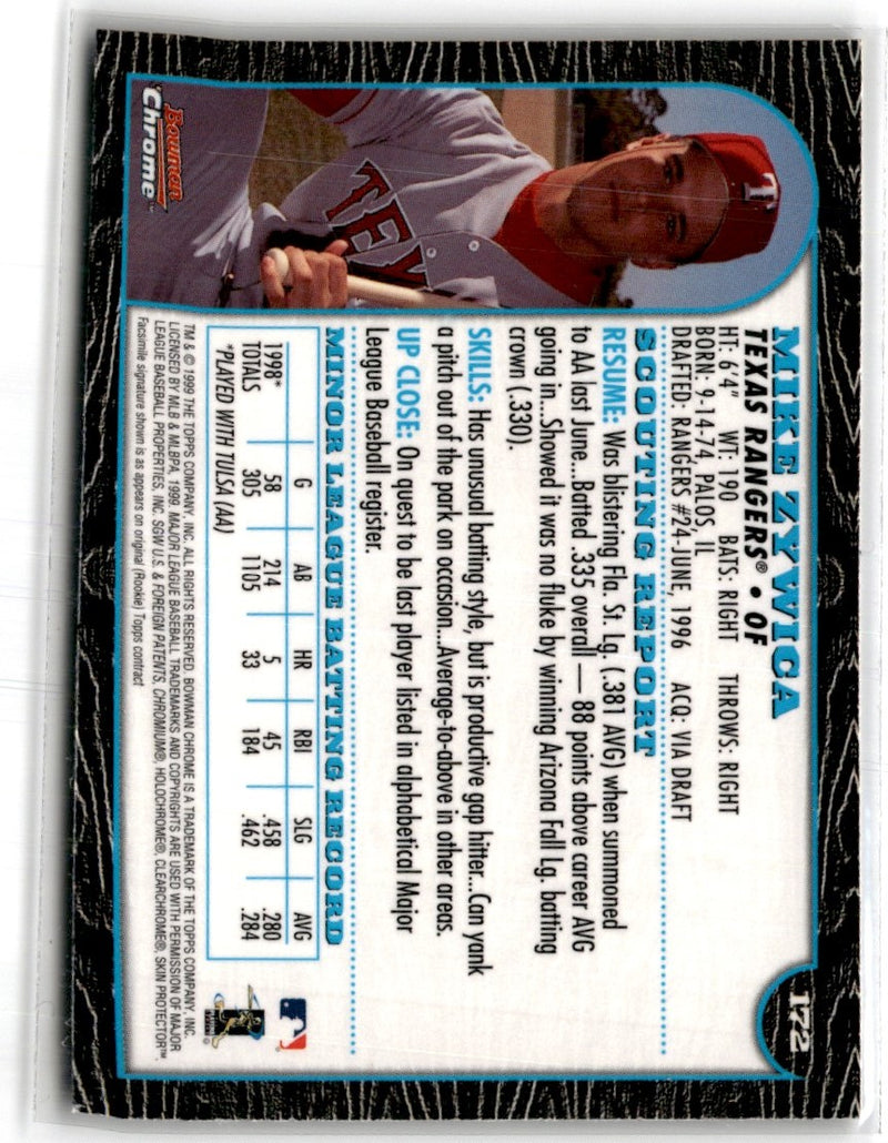 1999 Bowman Chrome Mike Zywica