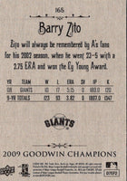 2009 Upper Deck Goodwin Champions Barry Zito #165