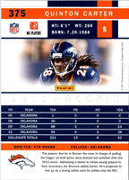 2011 Score Quinton Carter #375 Rookie
