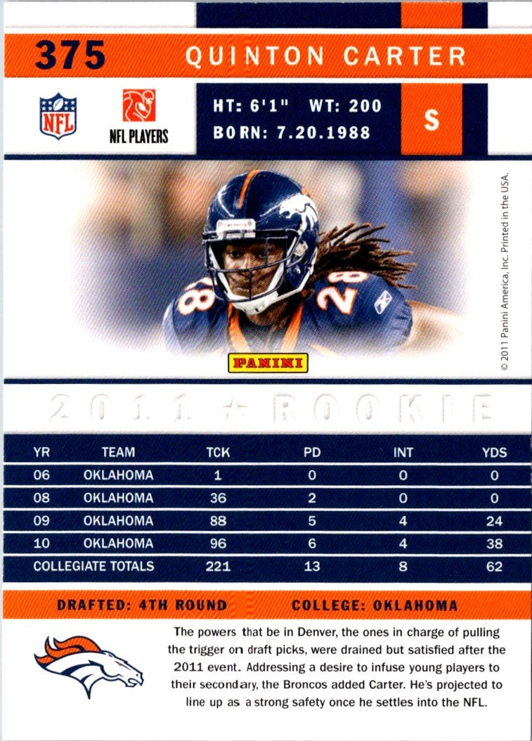 2011 Score Quinton Carter