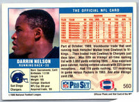 1989 NFL Proset Darrin Nelson #560