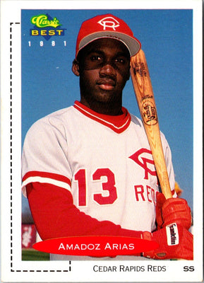 1991 Classic Best Cedar Rapids Reds Amadoz Arias #16