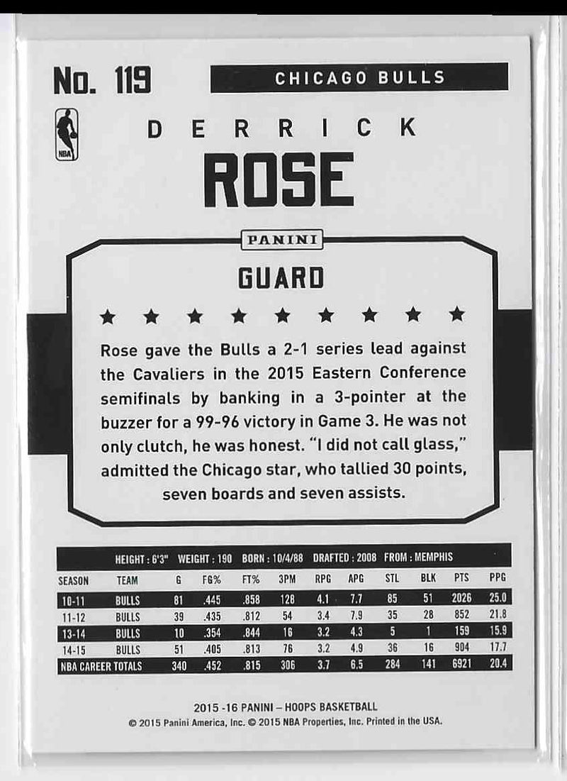 2015 NBA Hoops Derrick Rose