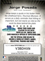 2009 Topps Updates & Highlights Ticket to ToppsTown Jorge Posada #TTT64