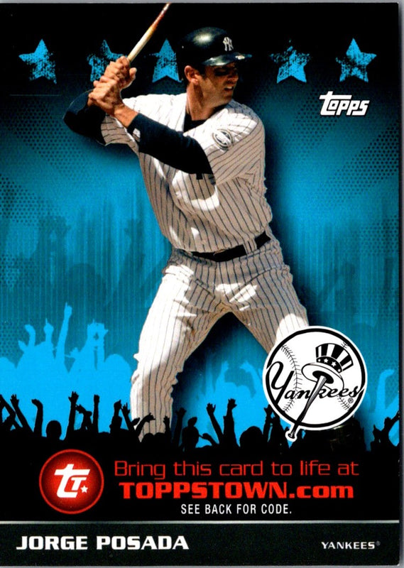 2009 Topps Updates & Highlights Ticket to ToppsTown Jorge Posada #TTT64