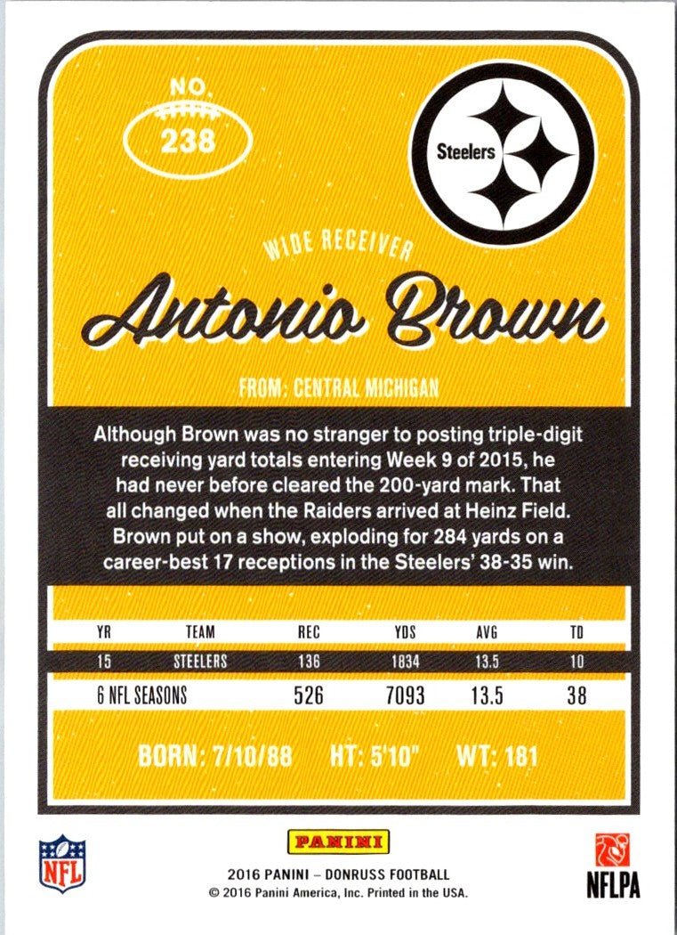 2016 Donruss Antonio Brown