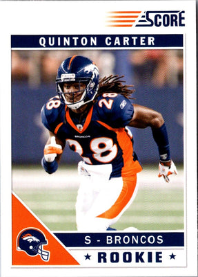 2011 Score Quinton Carter #375 Rookie