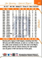 2003 Flair Greats Jim Bunning #30