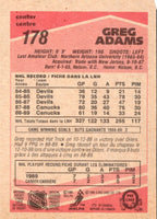1989 O-Pee-Chee Greg Adams #178