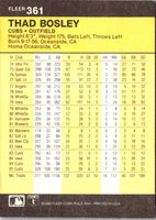 1986 Fleer Thad Bosley #361