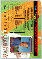 1991 Stadium Club Dave West #34