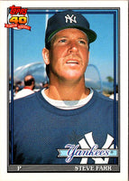 1991 Topps Traded Steve Farr #38T