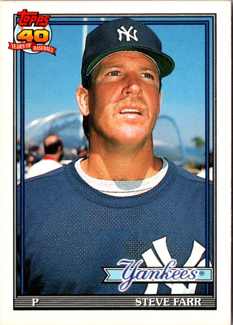 1991 Topps Traded Steve Farr