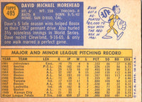 1970 Topps Dave Morehead #495 EX-MT+