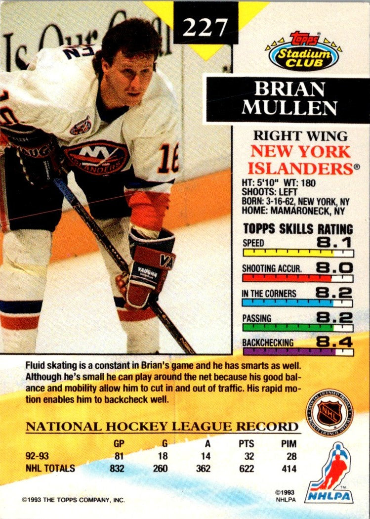 1993 Stadium Club Brian Mullen