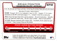 2012 Bowman Chrome Prospects Brian Pointer #BCP169